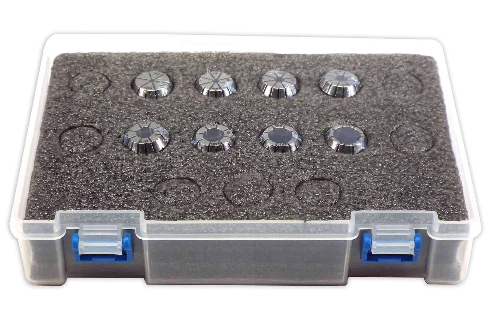 Precision control knobs for electronic devices in a protective plastic case, ideal for tech assembly and repair. High-quality, adjustable metal knobs with a sleek, modern design for optimal performance.
