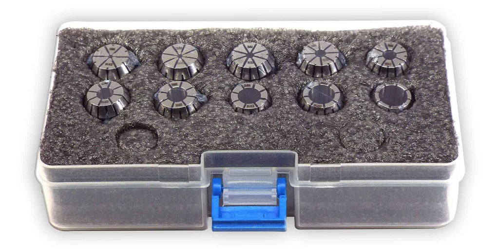 Precision machining lathe cutting tool inserts in protective storage case for metalworking and CNC machining. High-quality industrial tool accessories for engineers and machinists.