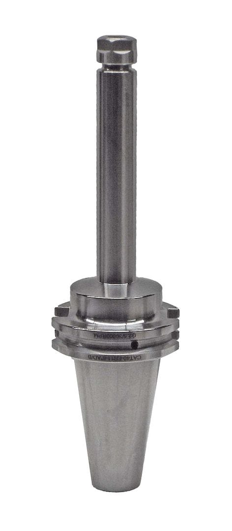 Precision CNC machine tool holder for industrial machining applications, made of high-quality steel for durability and stability.