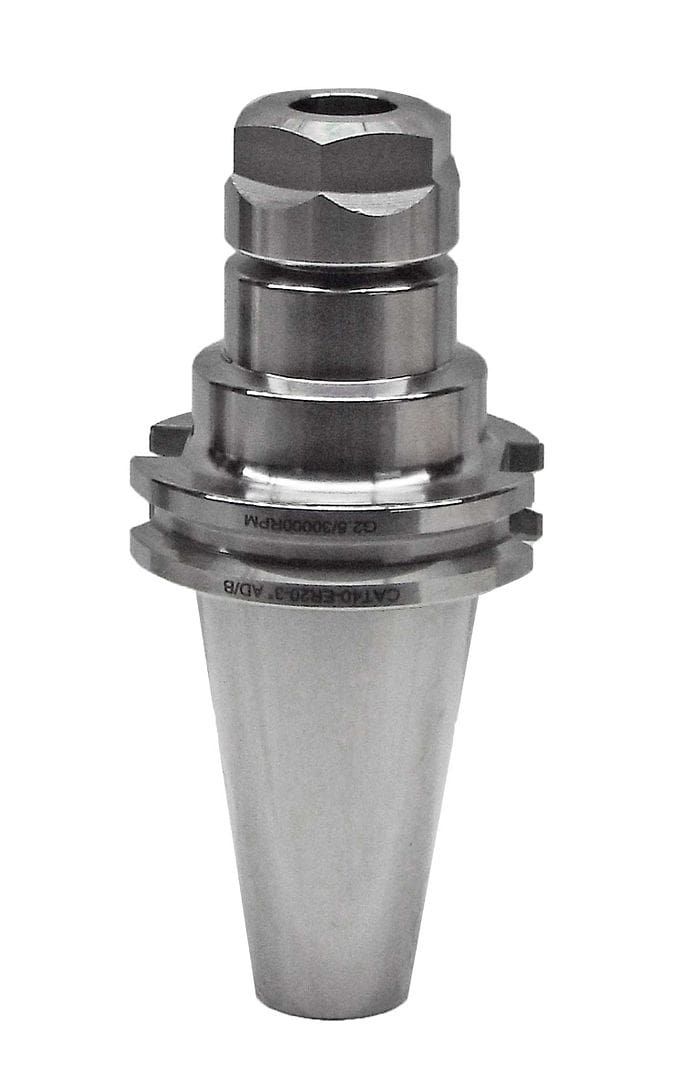 Precision industrial tool holder for CNC machining, premium metal construction, compatible with high-speed machining centers. Ideal for accurate tooling in manufacturing processes.