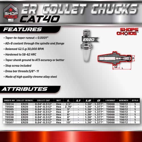 ER20 ER Collet Chucks for CNC Machines, precision tool holder for accurate machining, made of high-quality chrome alloy steel, compatible with various sizes, ideal for industrial manufacturing and metalworking.