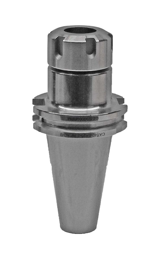 High-precision industrial tool holder, CNC machine component for tool mounting and stability. Robust metal construction ensures durability and accurate machining performance. Suitable for manufacturing and machining applications.