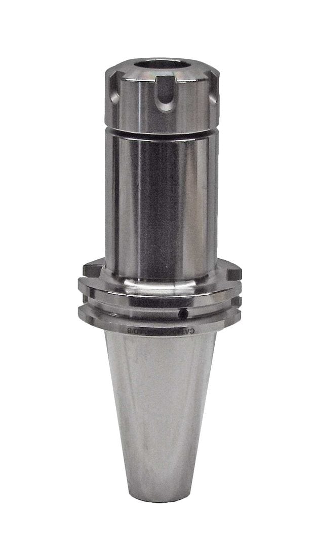 High-precision CNC machine tool holder with durable metal construction for industrial machining and manufacturing applications.