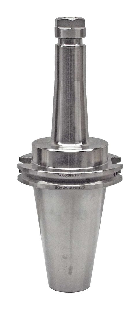 High precision CNC machine tool holder, industrial cutting tool for machining, metallic industrial equipment, Shop Force.