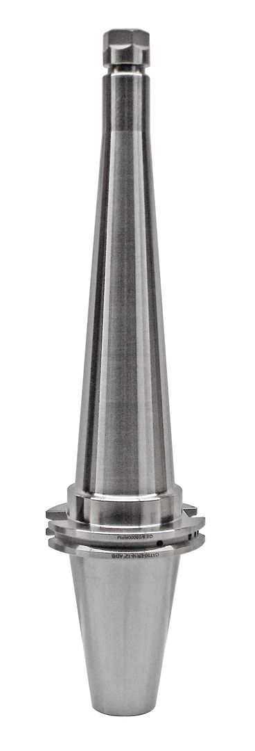 Precision machining tool holder for CNC machines, high-quality steel, durable industrial-grade component.