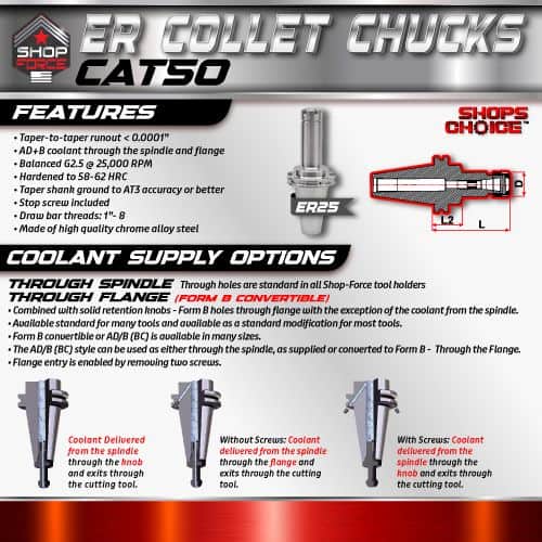 ER COLLET CHUCKS CATSO for precise machining, featuring high accuracy, balanced G2.5 at 25,000 RPM, and made of high-quality chrome alloy steel, ideal for CNC machines and tool holders.
