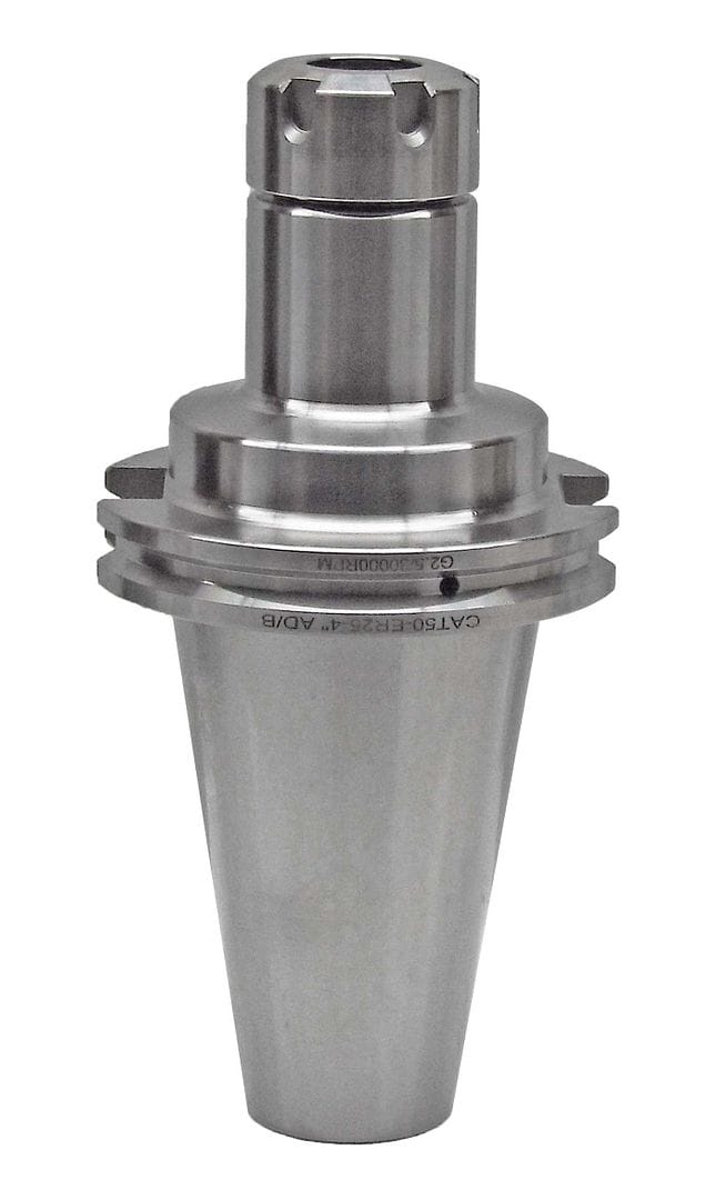 Precision CNC machining tool holder for industrial automation and manufacturing processes.