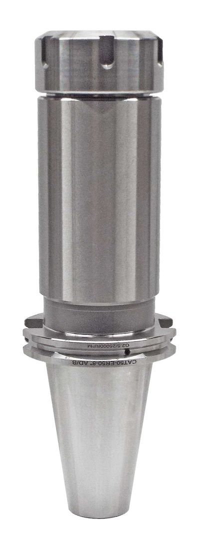 Precision CNC machine tool holder for industrial manufacturing and machining processes.