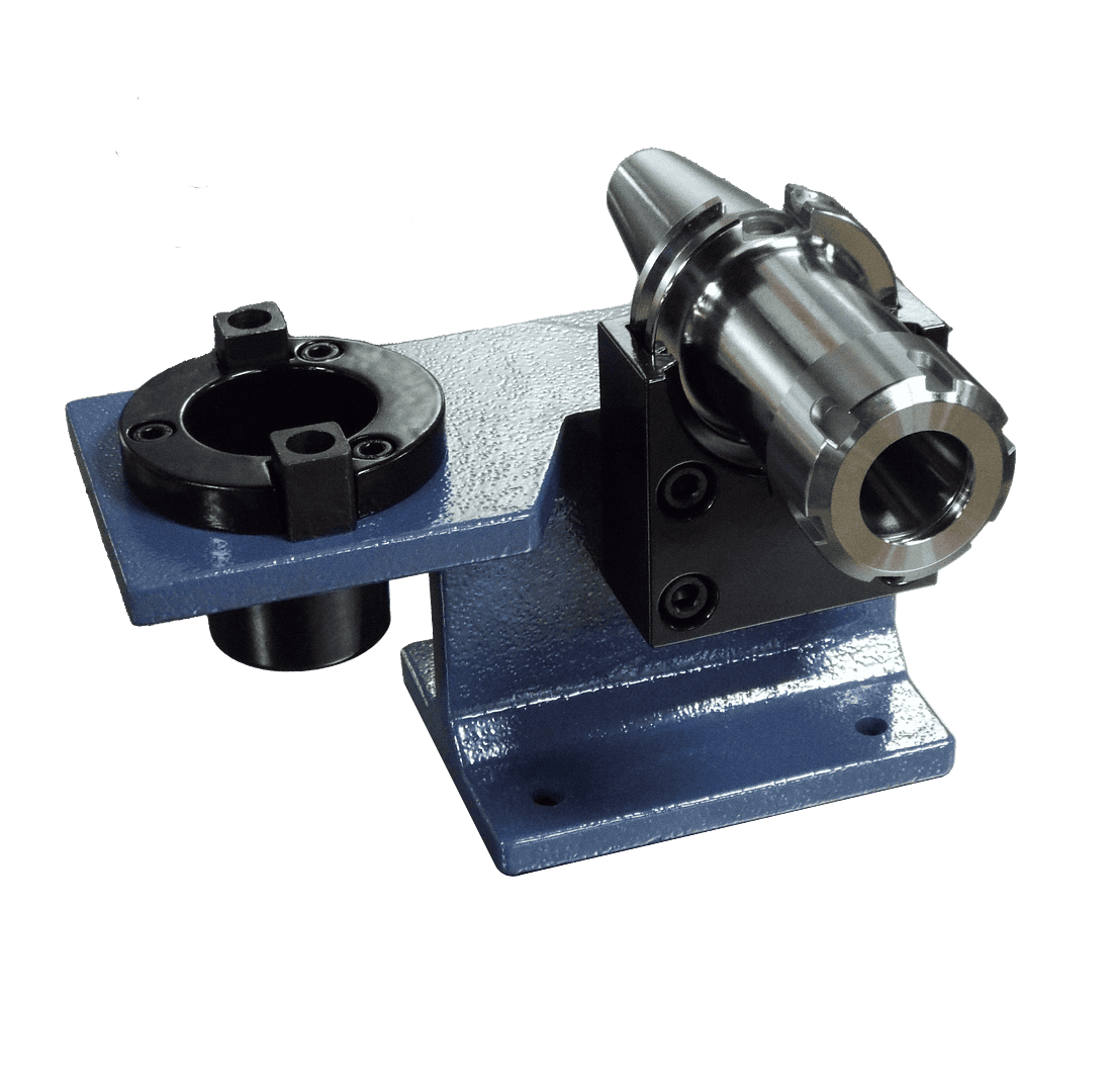 Precise metalworking optical comparator with adjustable mounting base for industrial measurement and inspection quality control.