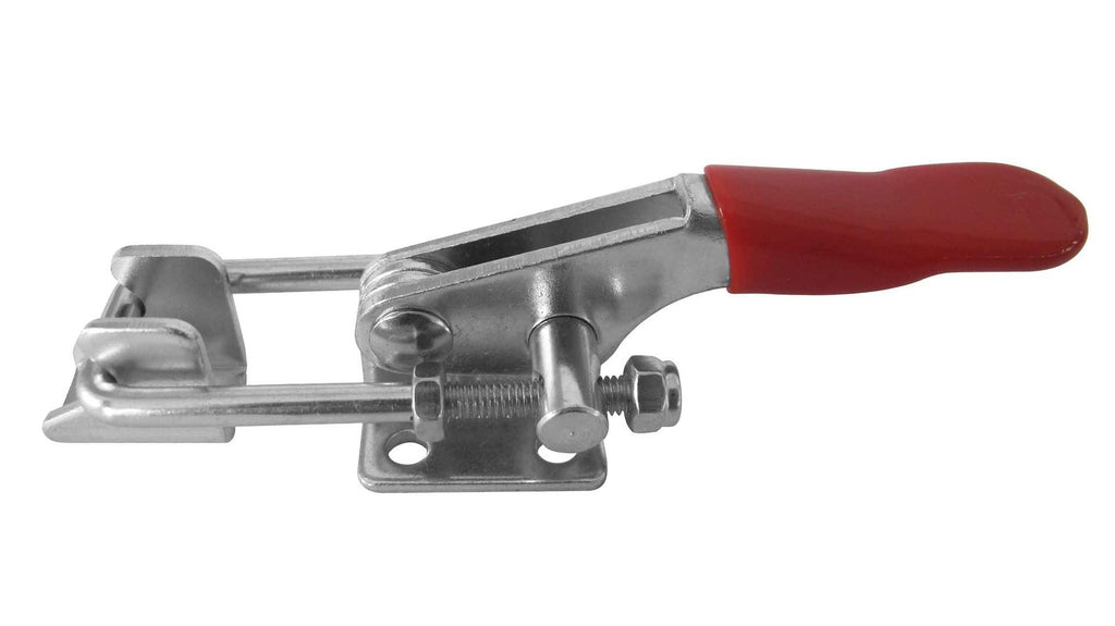 High-quality metal clamp with red handle for securing objects during workshop or construction tasks. Durable, versatile, ideal for professional and DIY use for reliable gripping and fastening.