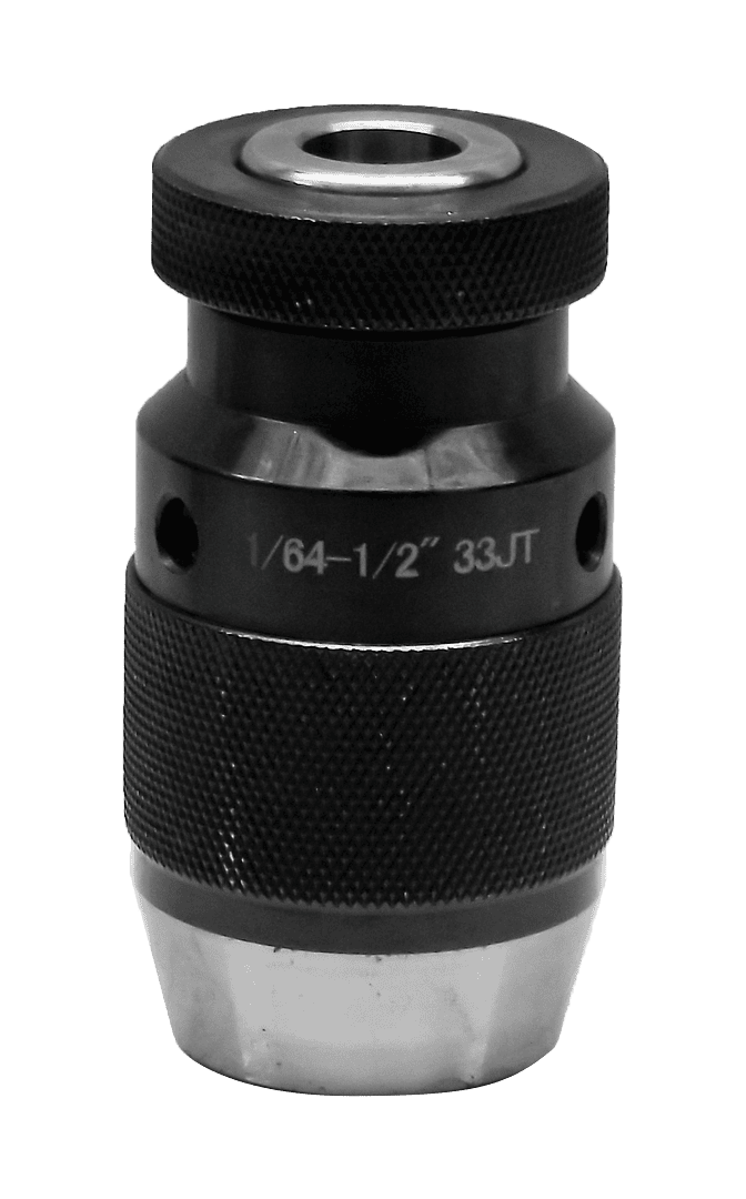 1. durable metal and rubber drill chuck with adjustable tightening mechanism for power tools.