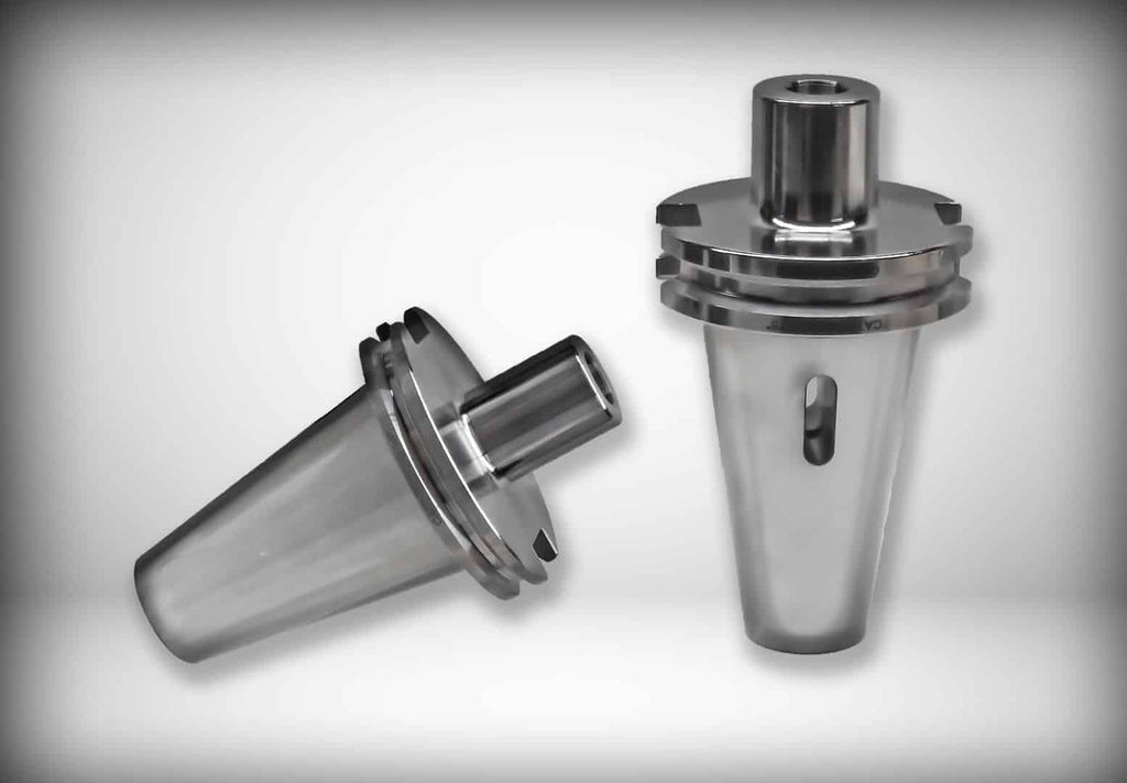 Precision metal machine components on a white background, showcasing industrial parts for manufacturing and engineering applications.