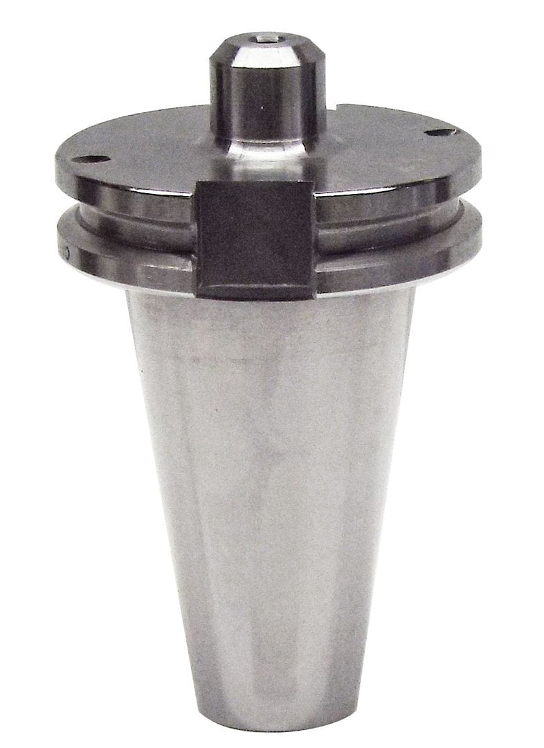 Cartridge holder for industrial machinery, high-precision metal CNC part, durable tool component for manufacturing equipment.