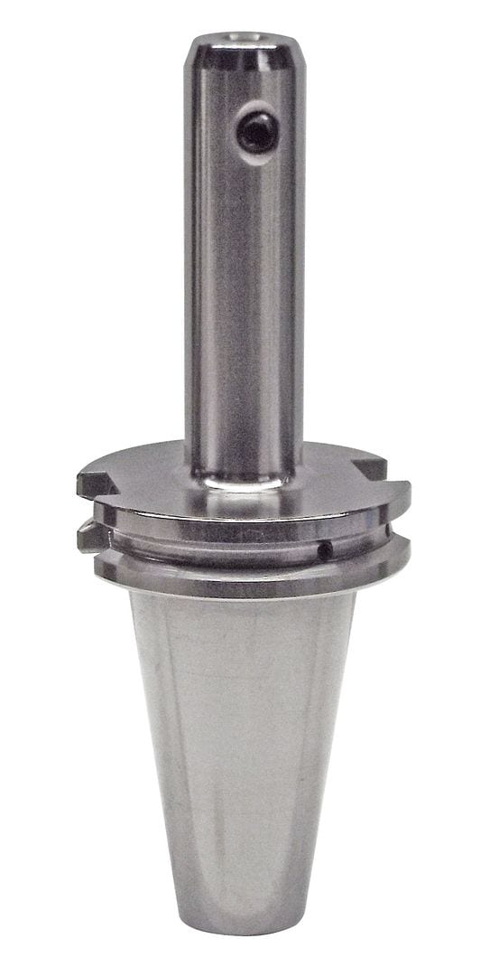 High-precision industrial tool holder for CNC machines, made of durable metal, ensuring accurate machining and stability during manufacturing processes.