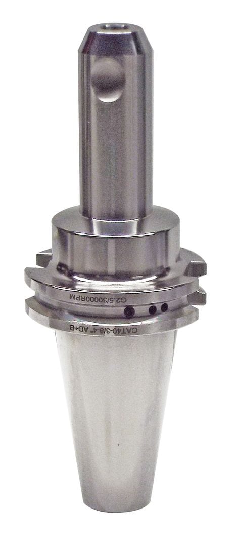 High-precision CNC tool holder for manufacturing and machining applications, made of durable steel for industrial use.