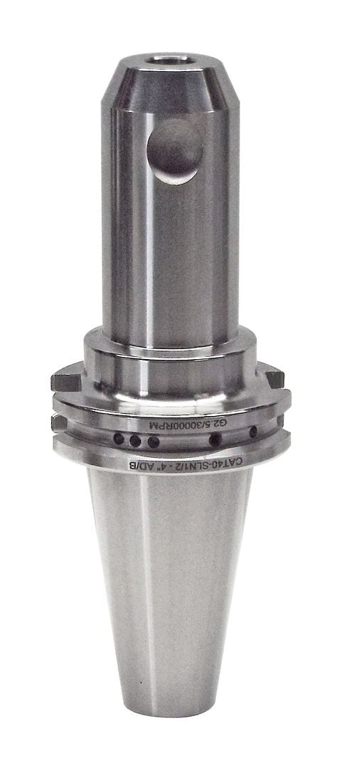 High-precision CNC machine tool holder for machining centers, made of durable steel, ensuring stability and accuracy during cutting operations. Suitable for industrial manufacturing applications.