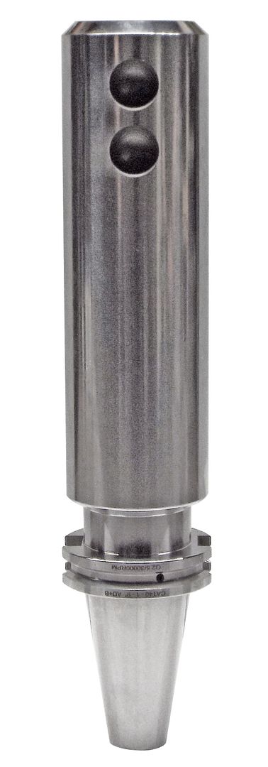 Precision machine component with high durability for industrial applications, featuring a cylindrical metal body and dual sensor holes. Ideal for manufacturing and engineering sectors.