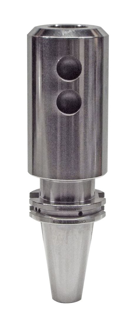 Robotic welding torch component for industrial automation precision.