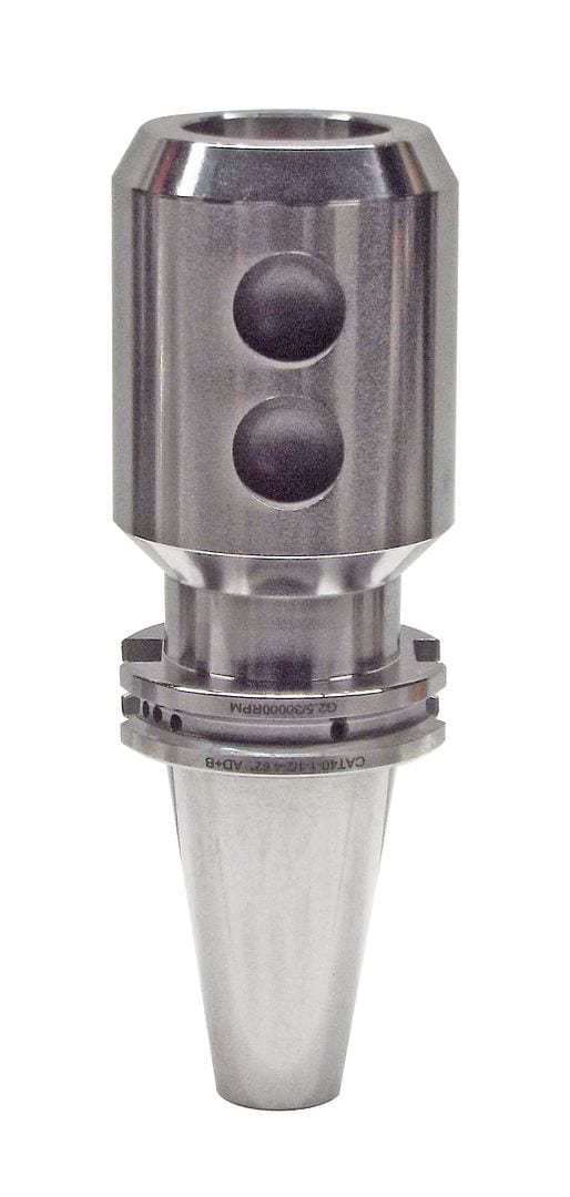 High-precision industrial machine tool holder, durable steel construction with precision machining for CNC machining centers and manufacturing applications.