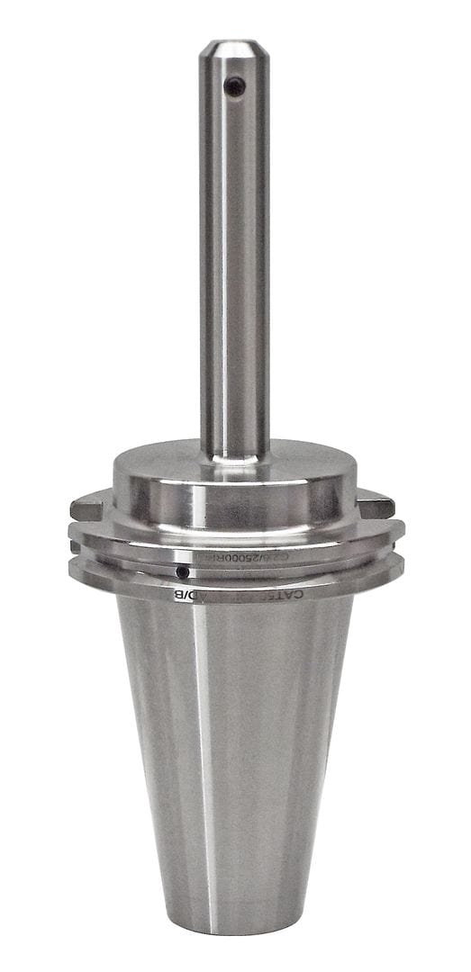 CNC machine tool holder with high precision steel construction for industrial machining and manufacturing processes.