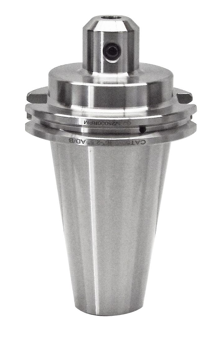 High precision industrial tool holder for CNC machines, made of durable metal for machining and manufacturing applications. Perfect for tool positioning and stability.