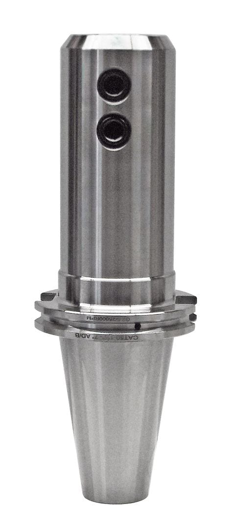 Precision industrial tool holder with high-performance cooling system for CNC machines.