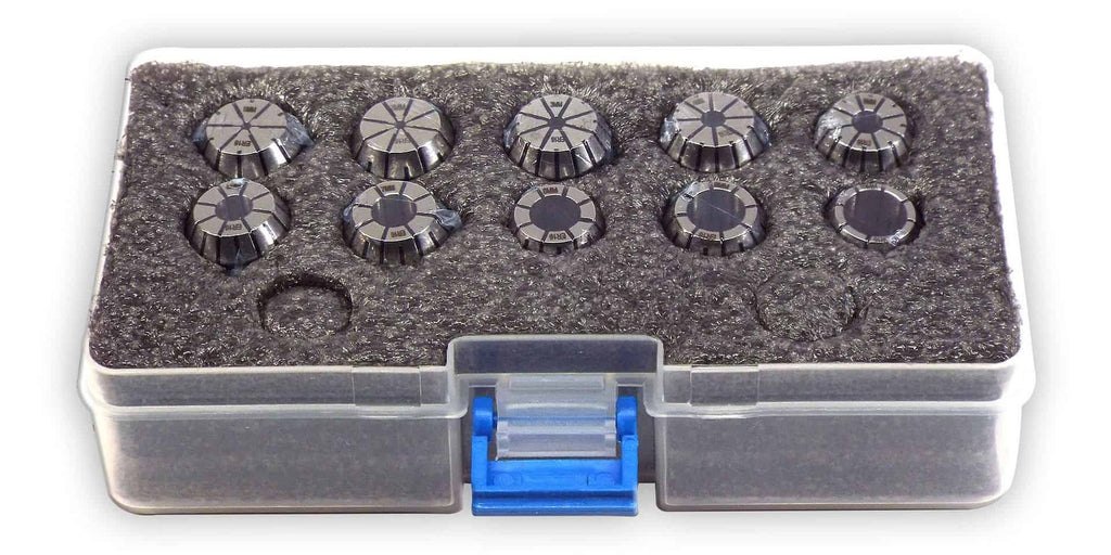 Precision machining lathe cutting tool inserts in protective storage case for metalworking and CNC machining. High-quality industrial tool accessories for engineers and machinists.