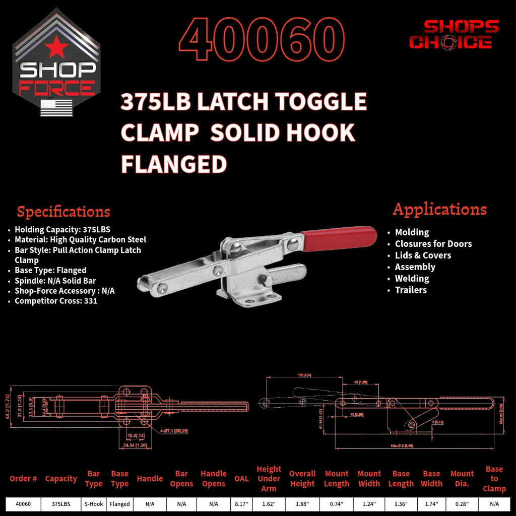 375LB LATCH CLAMP - 40060 - Shop-Force