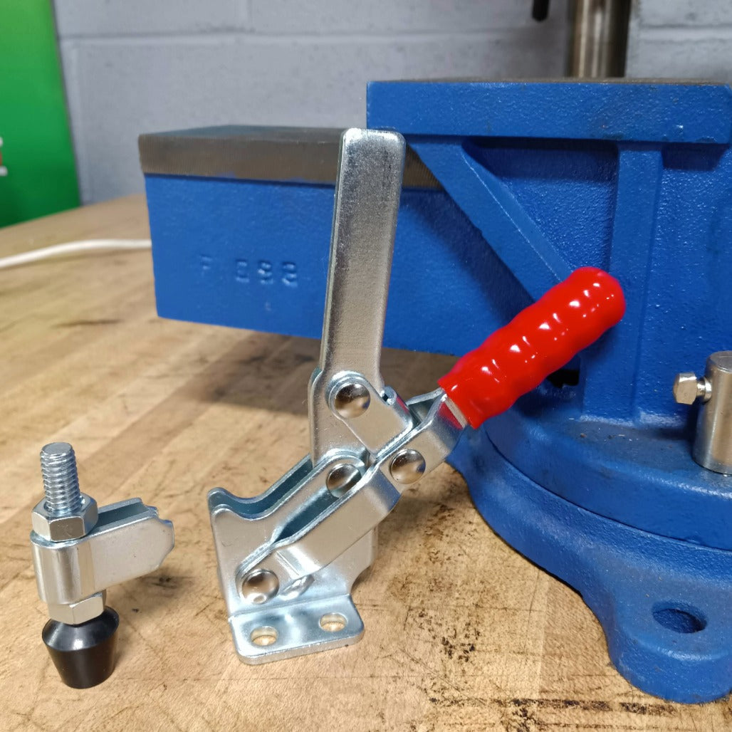 500LB SOLID BAR FLG BASE VERTICAL CLAMP - 50300 - Shop-Force