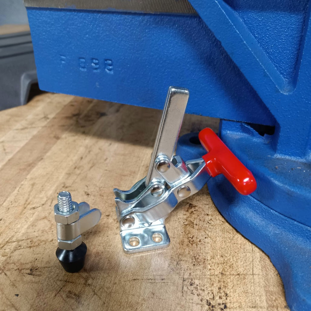200LB SOLID BAR FLG BASE VERTICAL CLAMP - 50420 - Shop-Force