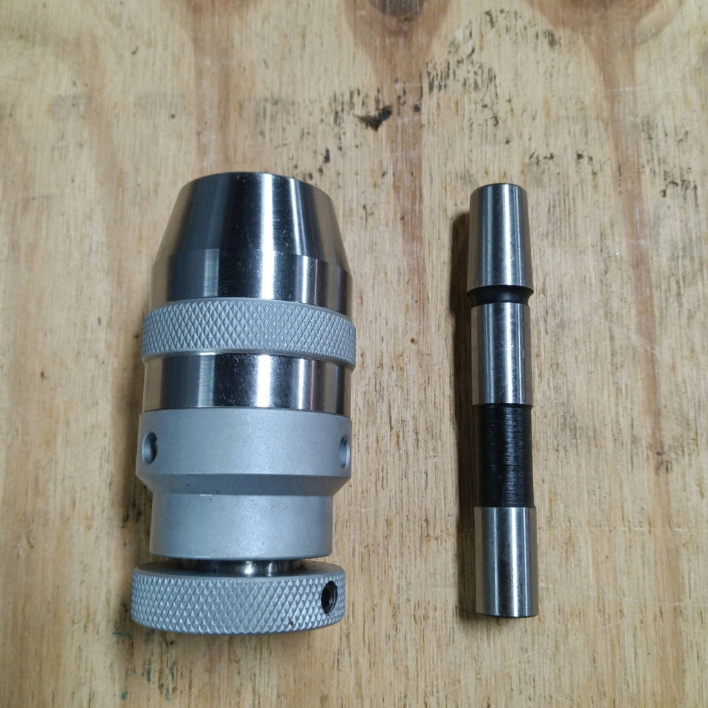 A00P28 Straight Shank Drill Chuck Arbor Partially Ground Shank image 5