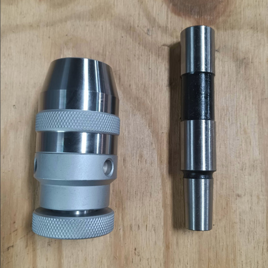 A00P33 Straight Shank Drill Chuck Arbor Partially Ground Shank image 5