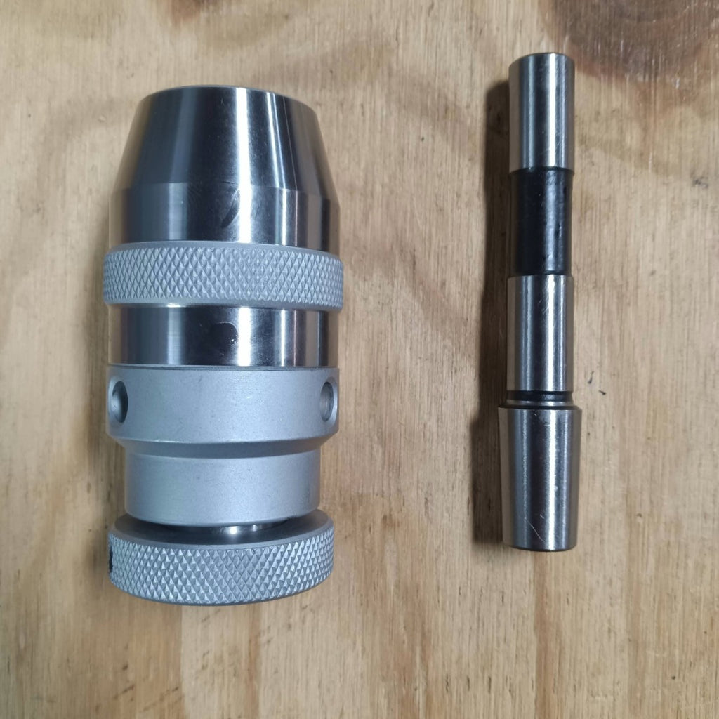 A00P34 Straight Shank Drill Chuck Arbor Partially Ground Shank image 5