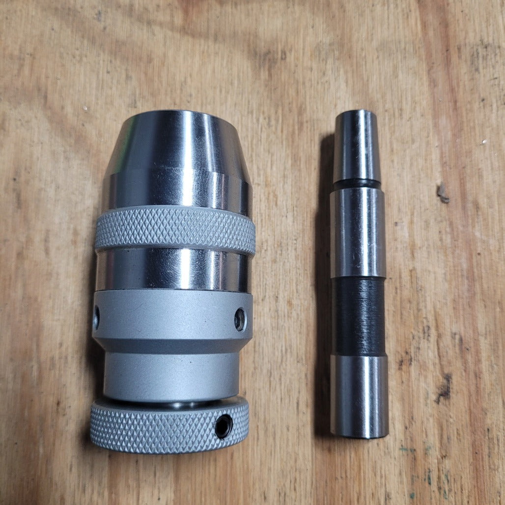 A00P45 Straight Shank Drill Chuck Arbor Partially Ground Shank image 5