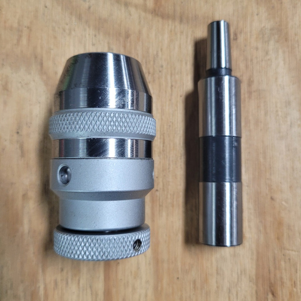 A00P46 Straight Shank Drill Chuck Arbor Partially Ground Shank image 5