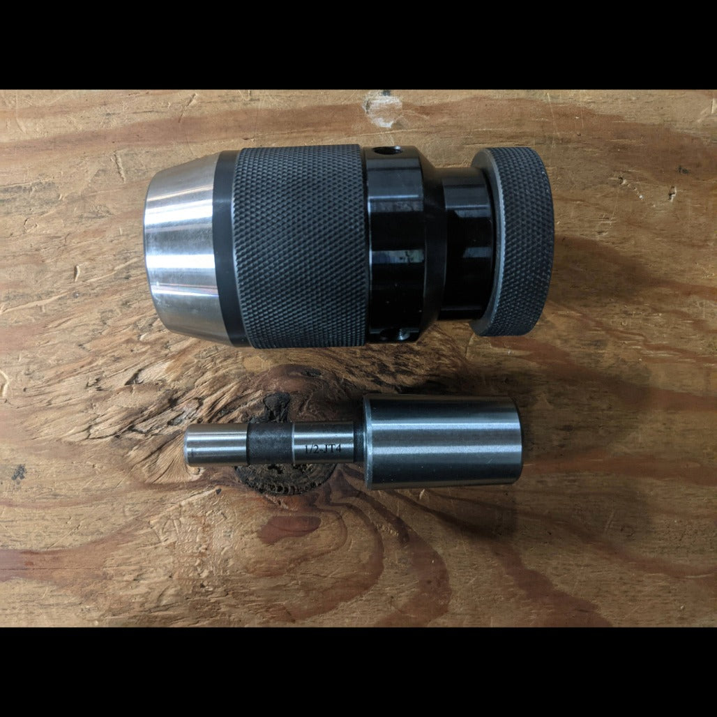 A00P48 Straight Shank Drill Chuck Arbor Partially Ground Shank image 5