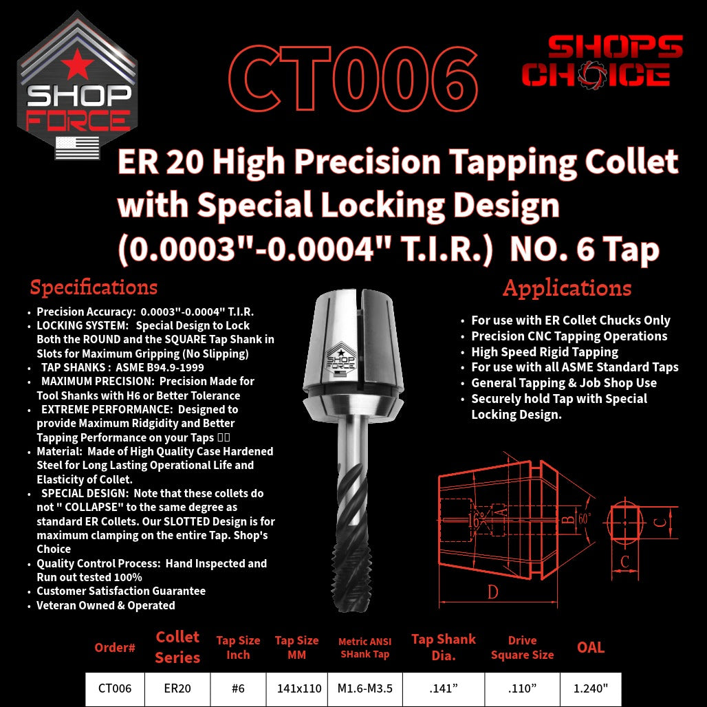 CT006 tapping collet image 2