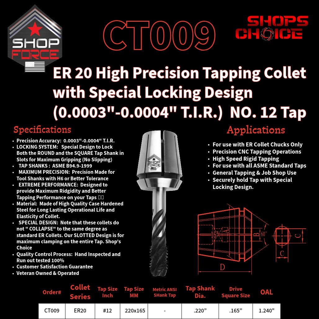 CT009 tapping collet image 2