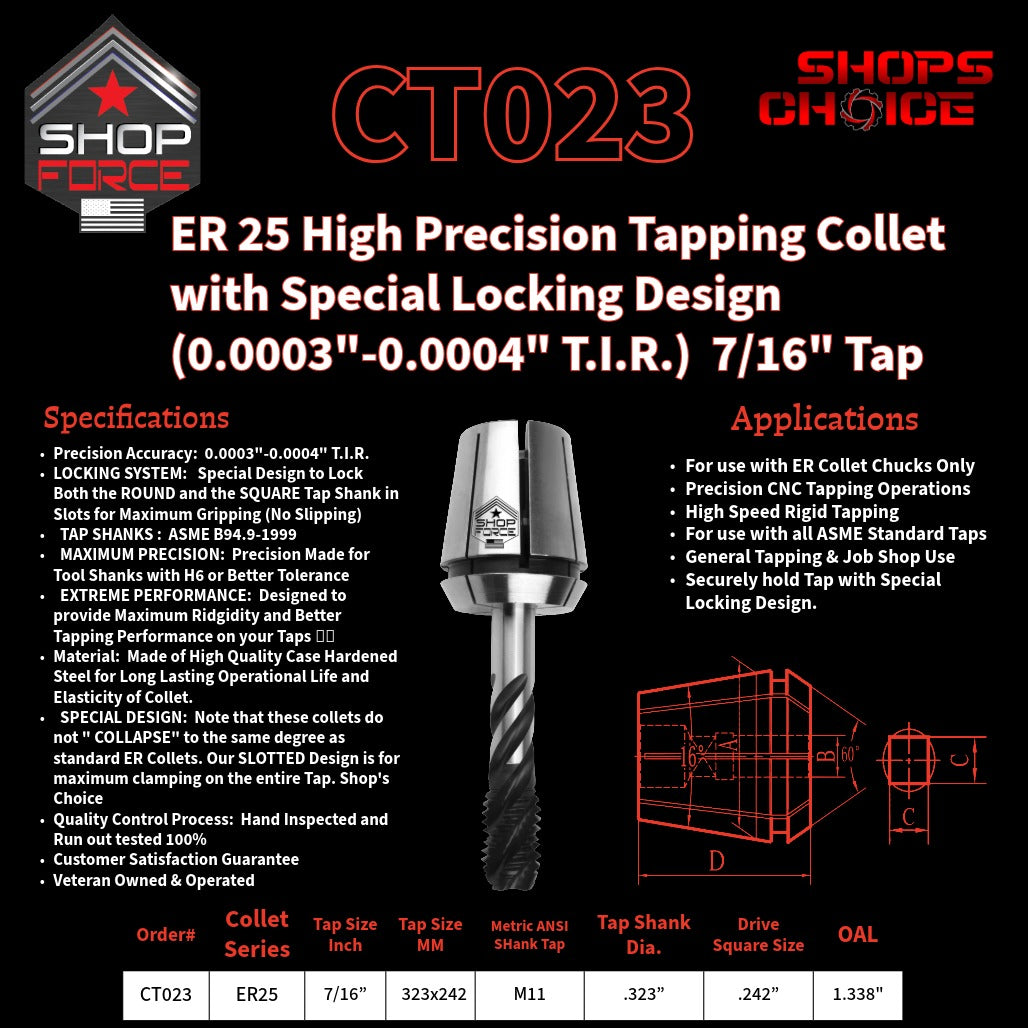 CT023 tapping collet image 2