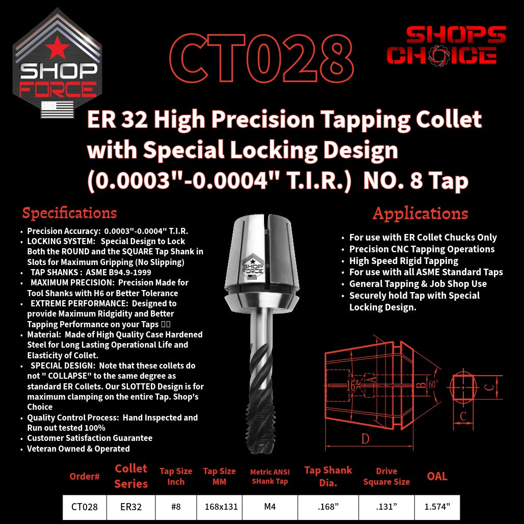 CT028 tapping collet image 2