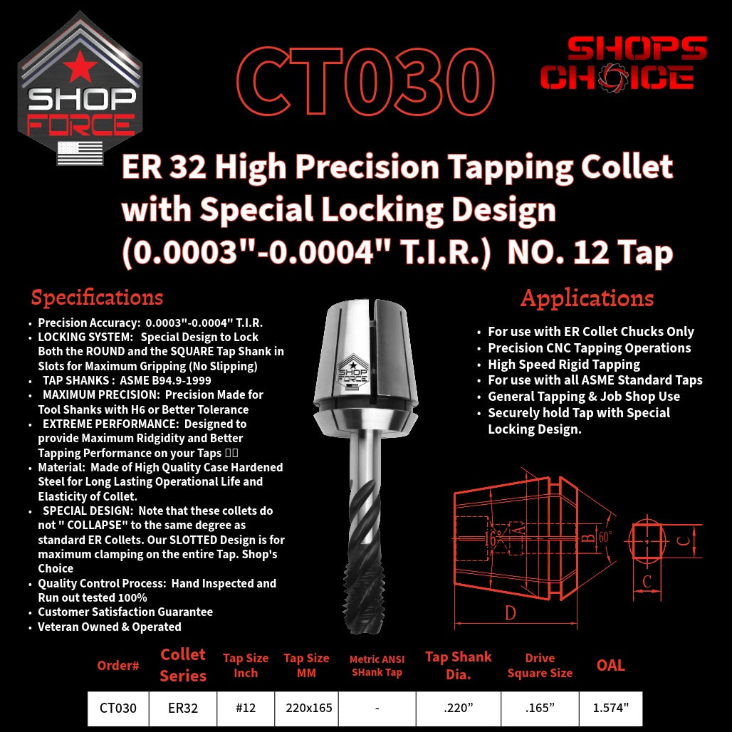 CT030 tapping collet image 2