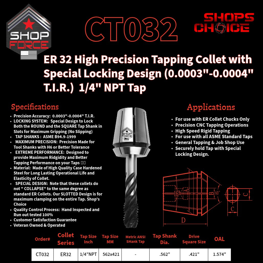 CT032 tapping collet image 2