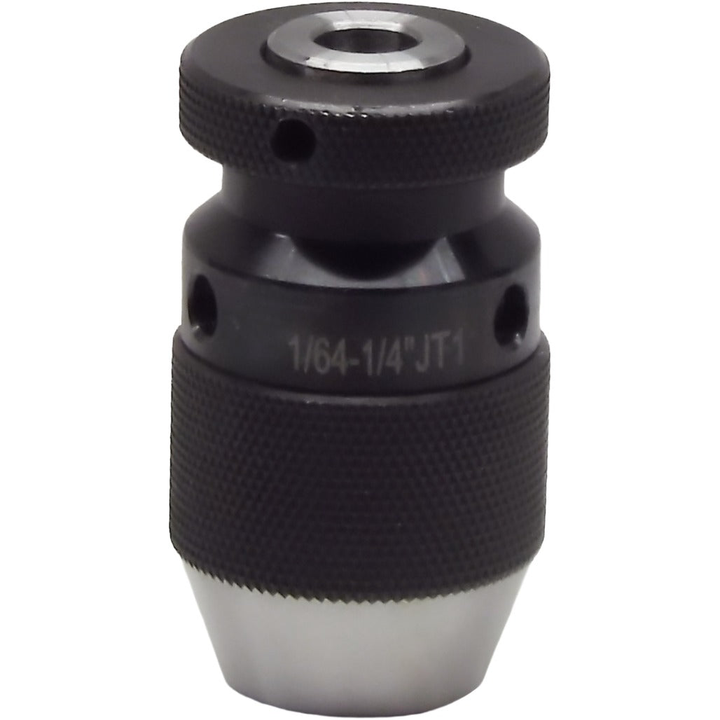4. High-precision heavy-duty keyless drill chucks with 4000 RPM, self-tightening feature, and heat-treated ground for industrial drilling applications.