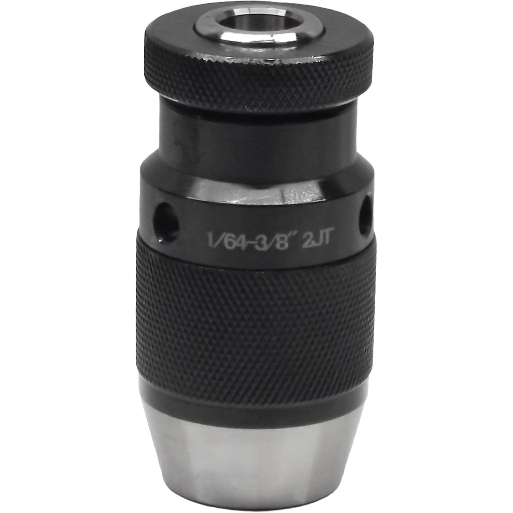 4. High-precision heavy-duty keyless drill chucks with 4000 RPM, self-tightening feature, and heat-treated ground for industrial drilling applications.