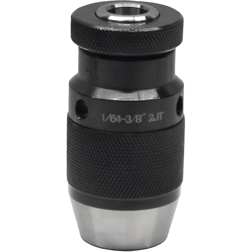 4. High-precision heavy-duty keyless drill chucks with 4000 RPM, self-tightening feature, and heat-treated ground for industrial drilling applications.