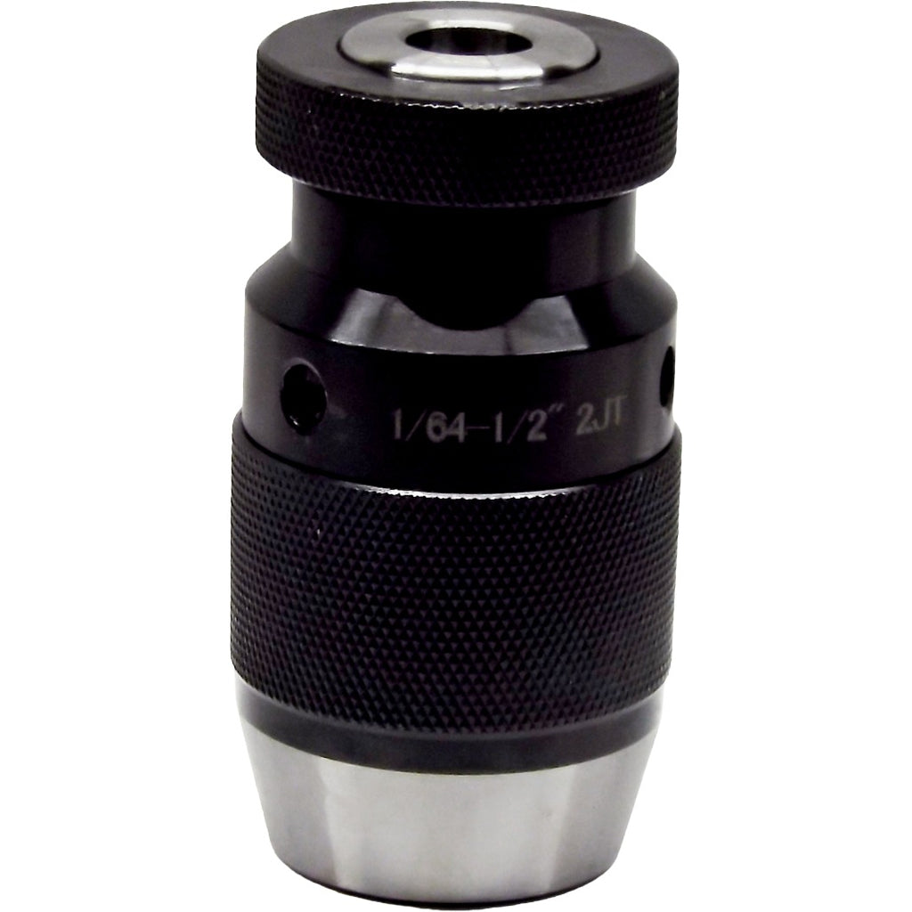 4. High-precision heavy-duty keyless drill chucks with 4000 RPM, self-tightening feature, and heat-treated ground for industrial drilling applications.