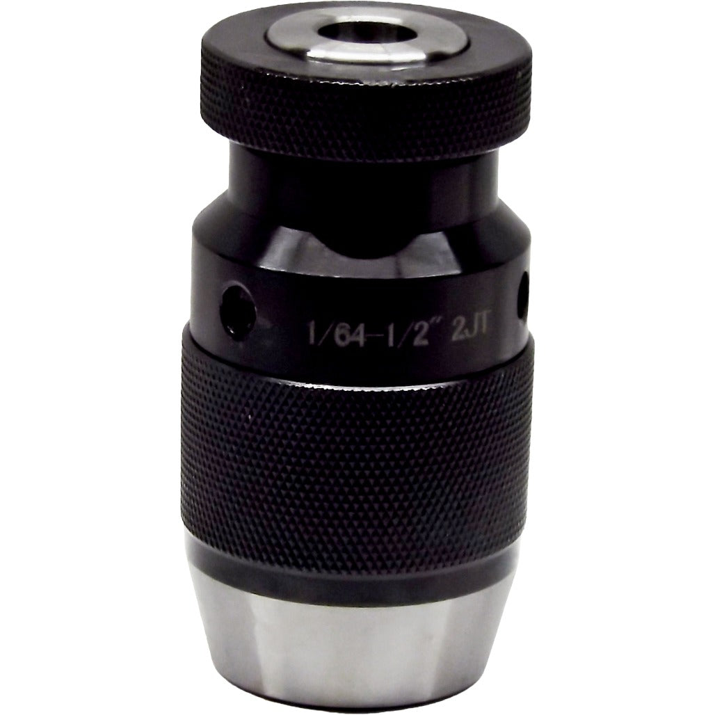 4. High-precision heavy-duty keyless drill chucks with 4000 RPM, self-tightening feature, and heat-treated ground for industrial drilling applications.