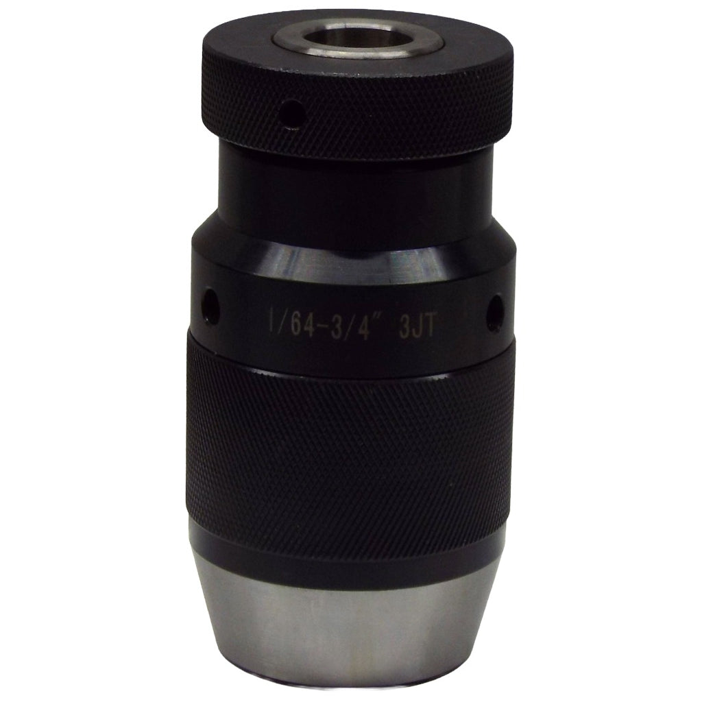 4. High-precision heavy-duty keyless drill chucks with 4000 RPM, self-tightening feature, and heat-treated ground for industrial drilling applications.