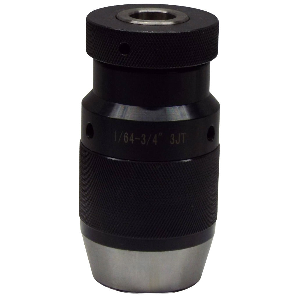4. High-precision heavy-duty keyless drill chucks with 4000 RPM, self-tightening feature, and heat-treated ground for industrial drilling applications.