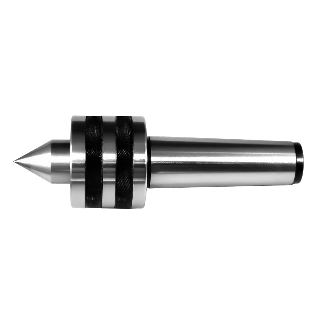 Precision high RPM medium-duty live centers with adjustable ultra-precision, forged alloy steel body, hardened to 60 HRC, ideal for manual and CNC machining.